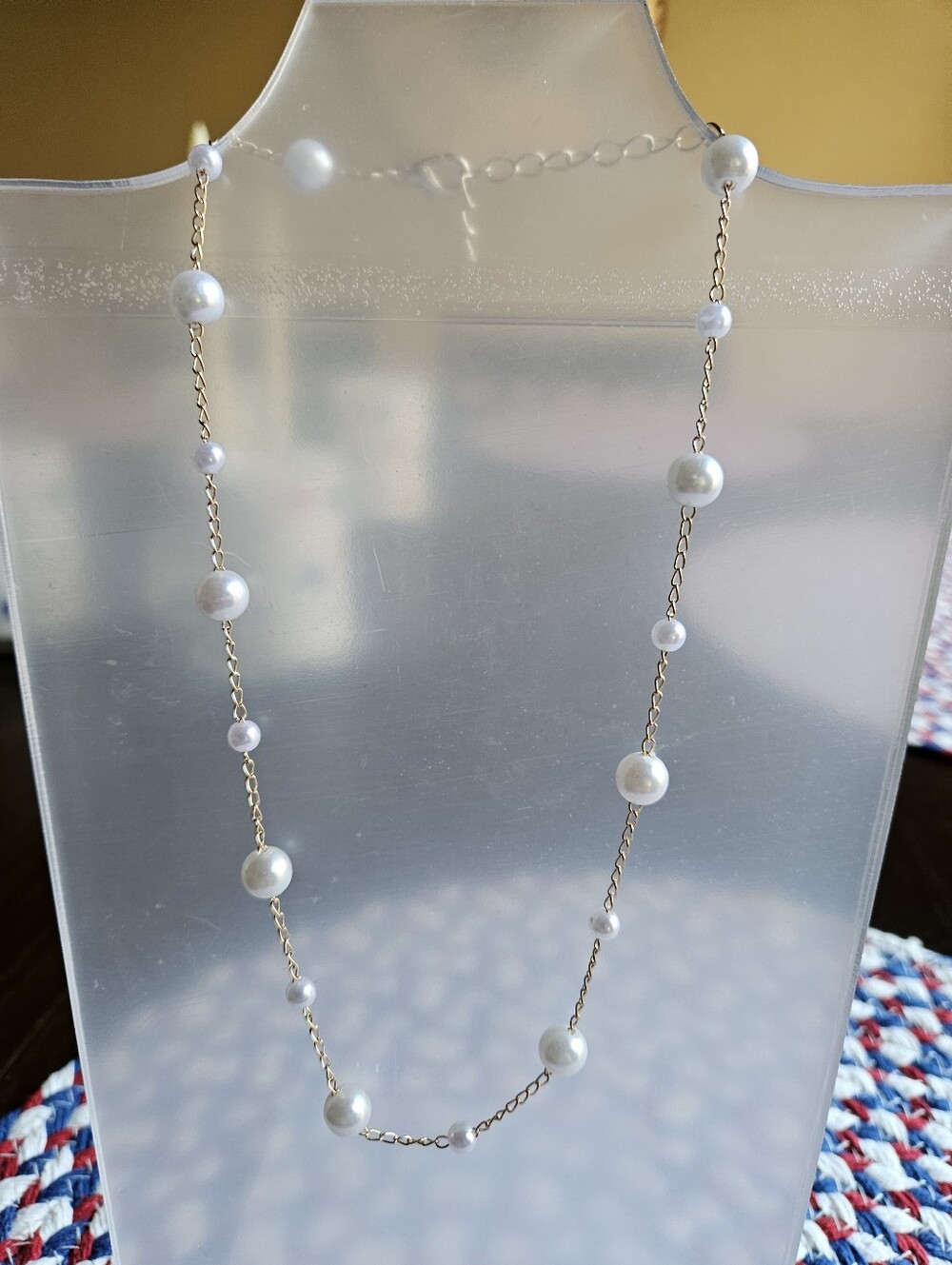 NEW ☆ Dainty Pearl Necklace, PRETTY!